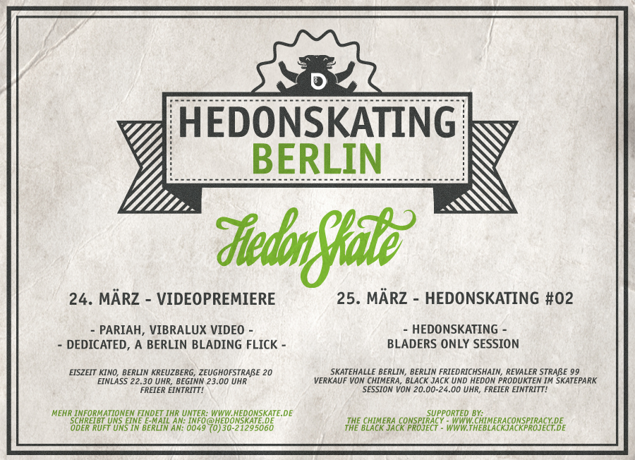 Hedonskate Blade Weekend in Berlin 3/24