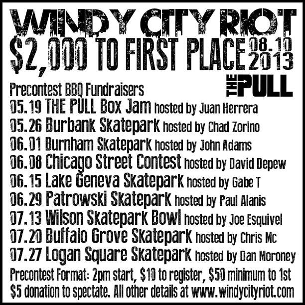 Windy City Riot 2013 Schedule