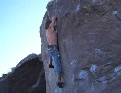 Dustin Latimer Freestyle Rock Climbing